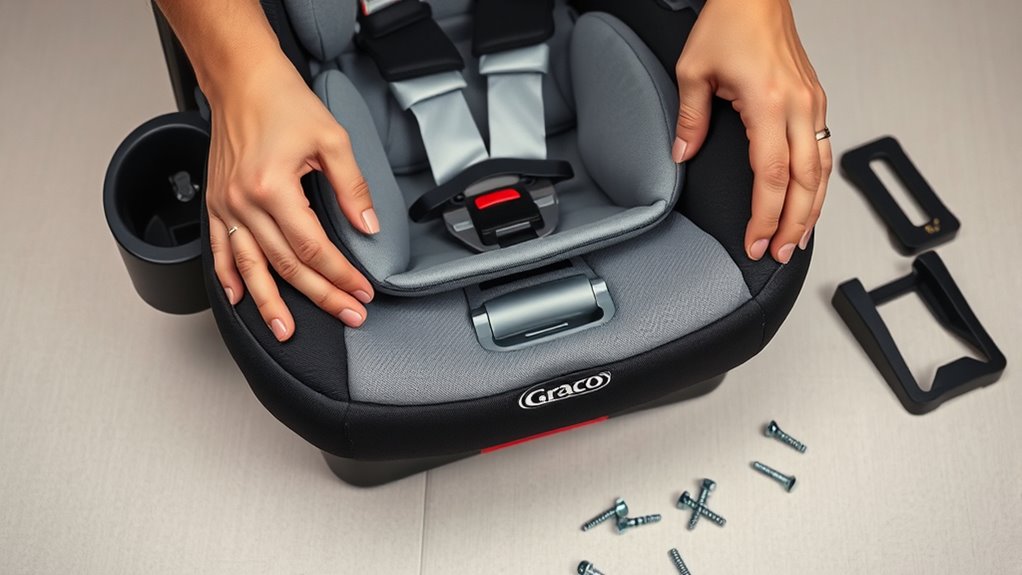 reassemble graco car seat