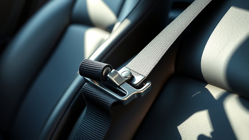 unlocking jammed car belts